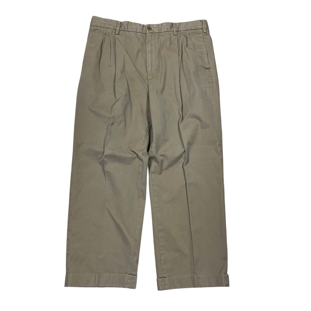 Vtg Y2K Banana Republic Smithfield Chinos Mens 38x32 (Fits 38x28) Pleated Baggy